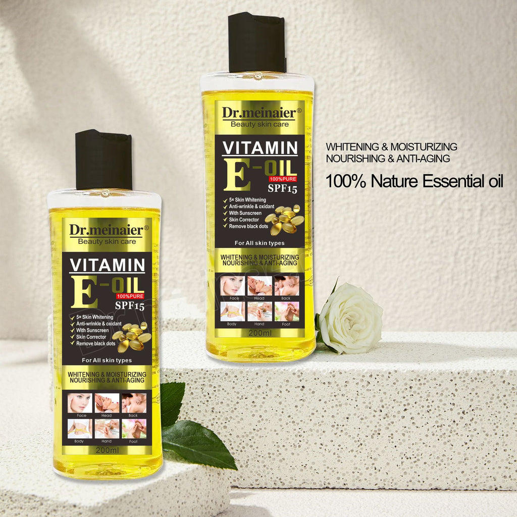Aceite Corporal Nutritivo con Vitamina C y E | Hidratación Profunda para Rostro y Cuerpo