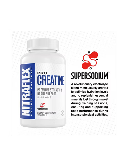 Gat Nitraflex Pro Creatine – 180 Cápsulas | Creatina en Cápsulas