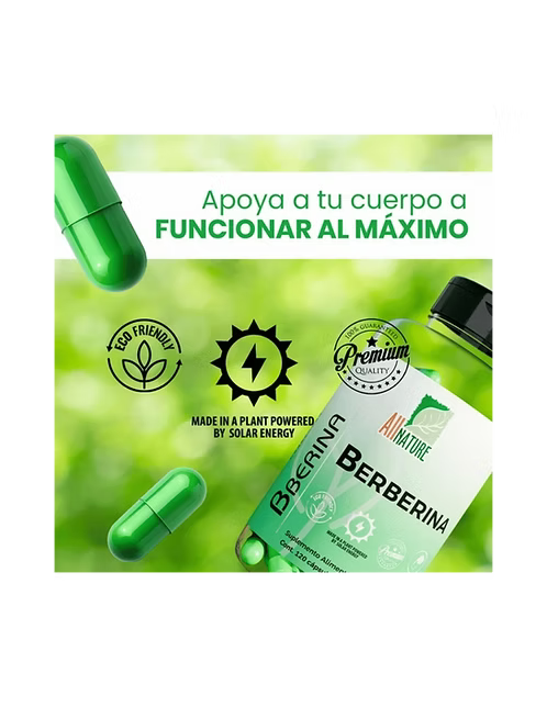 All Nature Berberina 60 Caps | Formula de Bienestar Metabolico y Equilibrio