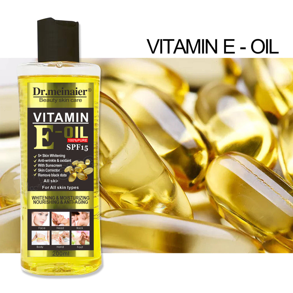 Aceite Corporal Nutritivo con Vitamina C y E | Hidratación Profunda para Rostro y Cuerpo