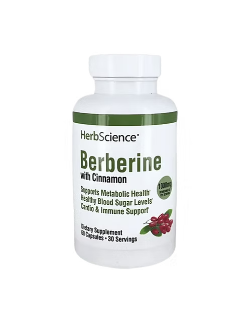 WHP HS Berberine with Cinnamon 1000 mg 60 Caps | Formula de Bienestar