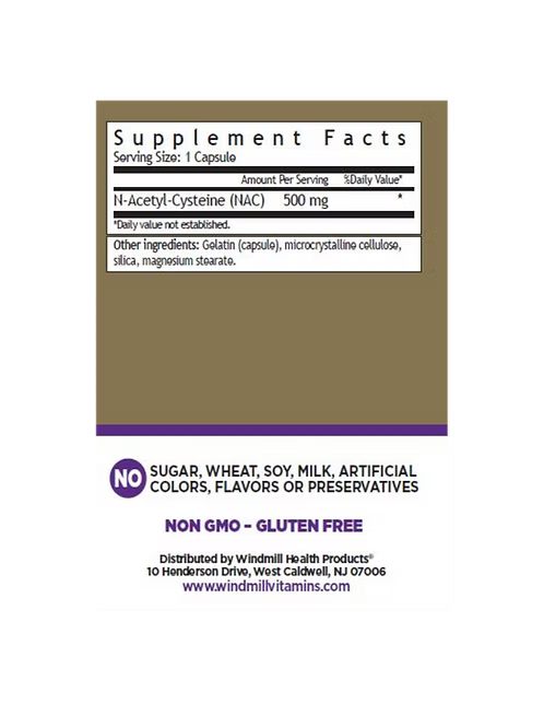 WHP NAC 500mg N-Acetyl-Cysteine 100Caps | Antioxidante Avanzado y Detox Hepático