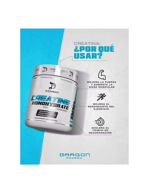 Dragon Creatine Mono 300g – Creatina Monohidratada Pura Sin Sabor