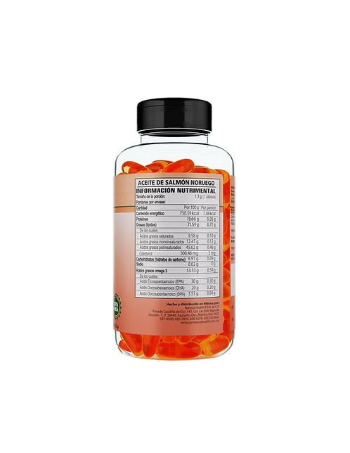 All Nature 90 Caps Aceite de Salmón – Omega 3 Natural y Puro